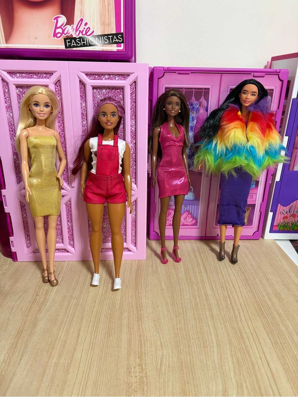 Barbie Fashion Doll Set with Rainbow Coat - Barbie